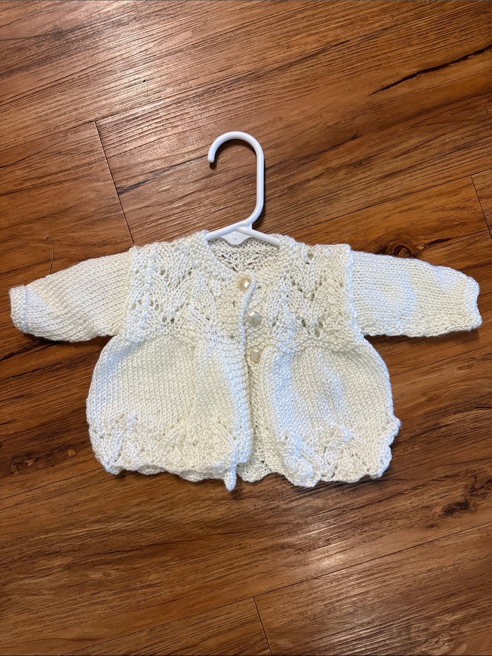 Baby Knit Cardigan Jacket - Cream